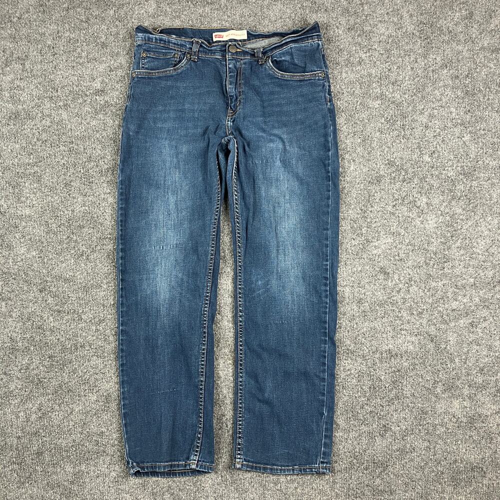 Levi's Jeans Women's 30X30 Regular Blue Stretch Denim Straight Mid-Rise Casual
